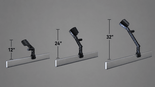 Pro Series Screedbars concrete screed handles at 12, 24, and 32 inch heights