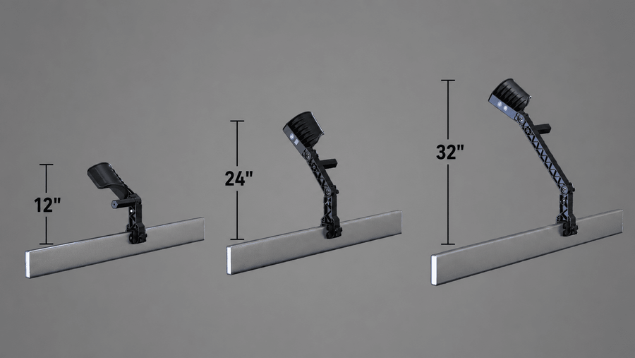 Pro Series Screedbars concrete screed handles at 12, 24, and 32 inch heights